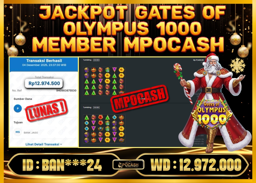 MPOCASH JACKPOT GATES OF OLYMPUS 1000